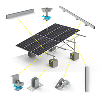 Wholesale High Strength Carbon Steel Solar Ground Mounting Systems