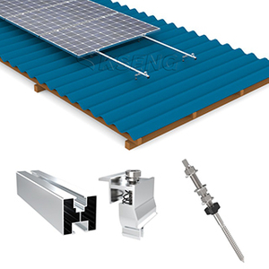 OEM Hanger Bolt Solution Aluminum Solar Metal Roof Mounting System
