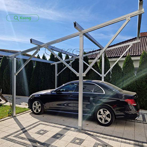 Anodized Surface Treatment Aluminum Carport Solar Mounting System