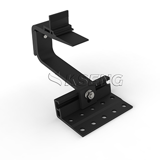 New Aluminum Black Roof Solar Mounting Hook