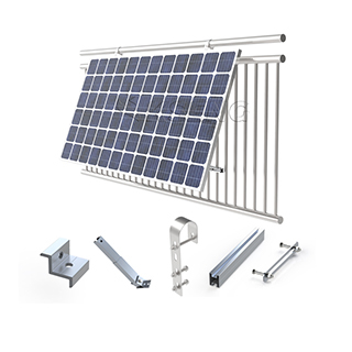 Eu Stock Adjustable Aluminum Balcony Solar Panel Bracket