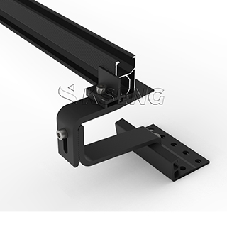 Kseng Latest Aluminum Black Durable Solar Roof Hook