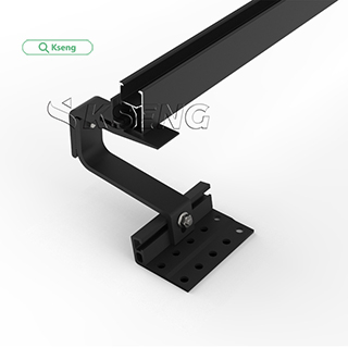 Kseng Latest Aluminum Black Durable Solar Roof Hook