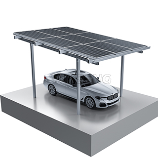 OEM Custom Waterproof Aluminum Solar Carport For 4 Car 