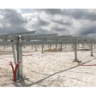 KST-2PM Multi Point Drive One Axis Solar Tracker System