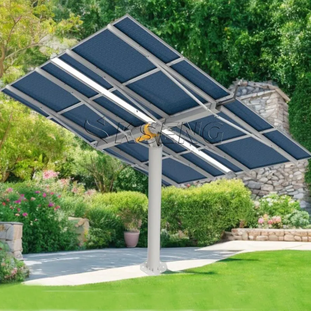 KST-SPT Commercial Single Post Solar Tracking System Single Axis