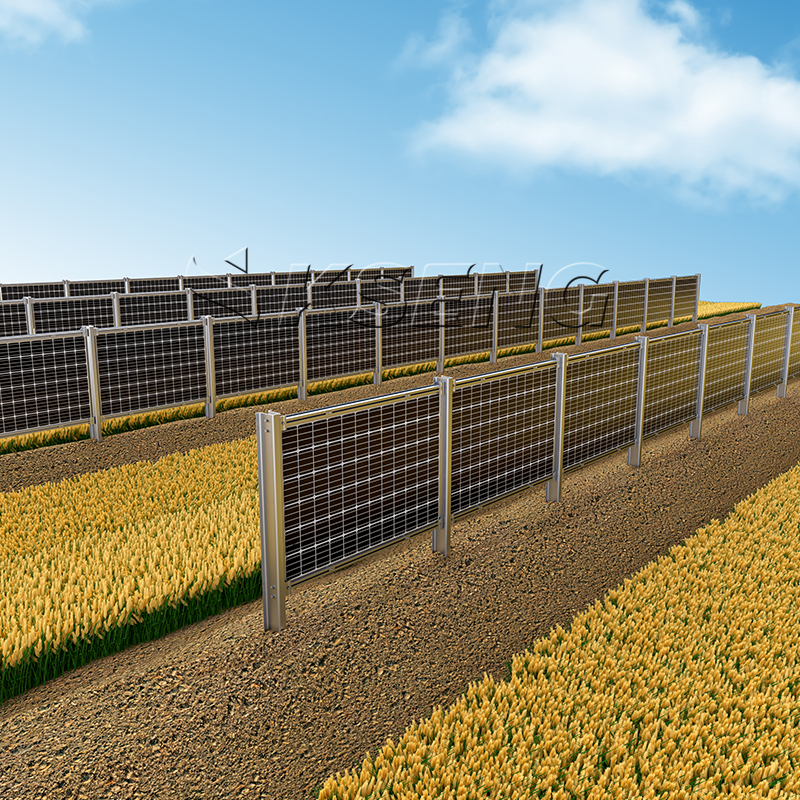 Kseng Solar Panel Ground Mount Vertical Structures Solar Farm