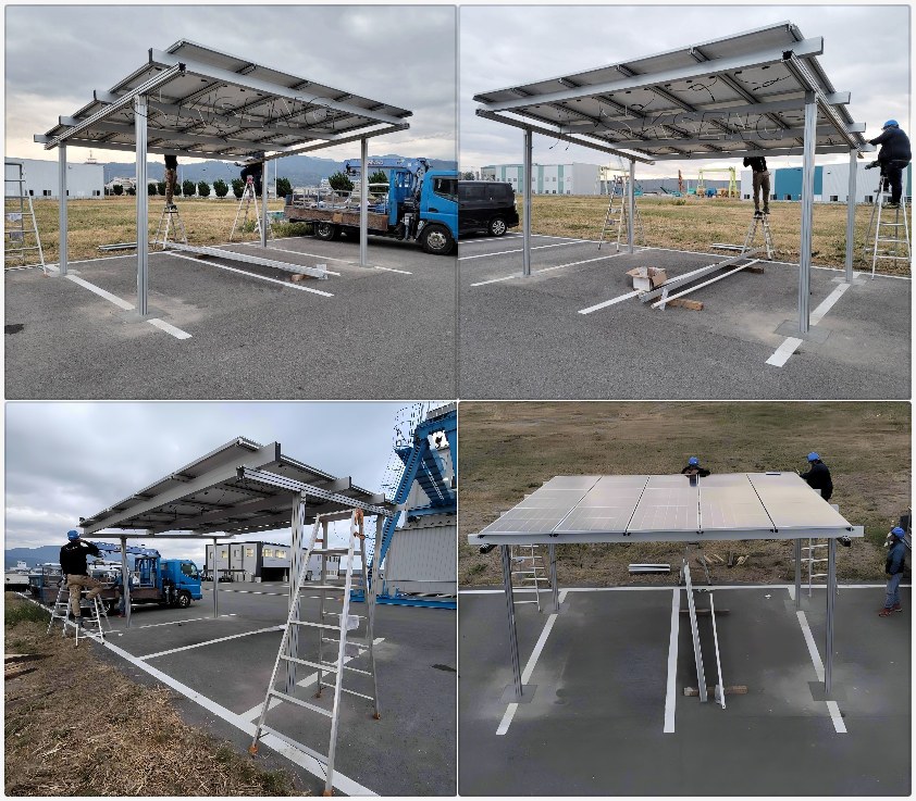 solar carport mounting