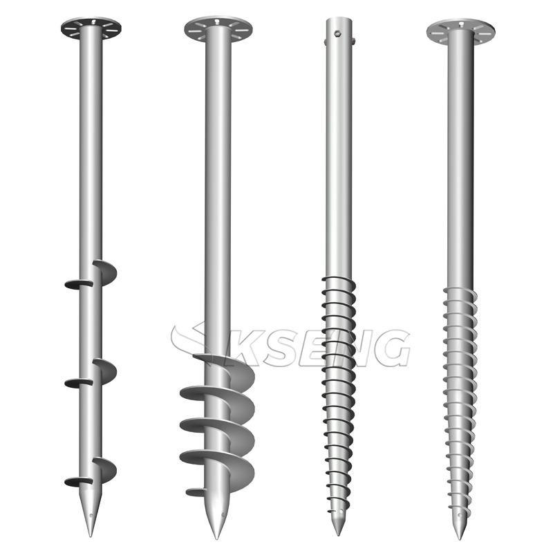 Kseng Hot Dipped Galvanized Solar Ground Screw 