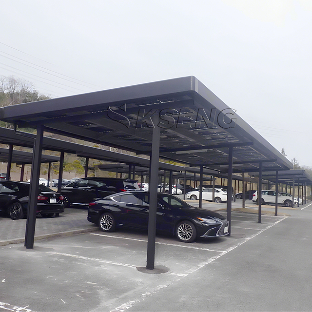 Aluminum Waterproof Black Solar Carport Mounting System