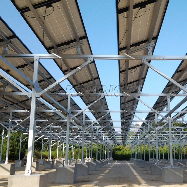 Ground Mounting System Agricultural Installation Bracket For Solar Farm