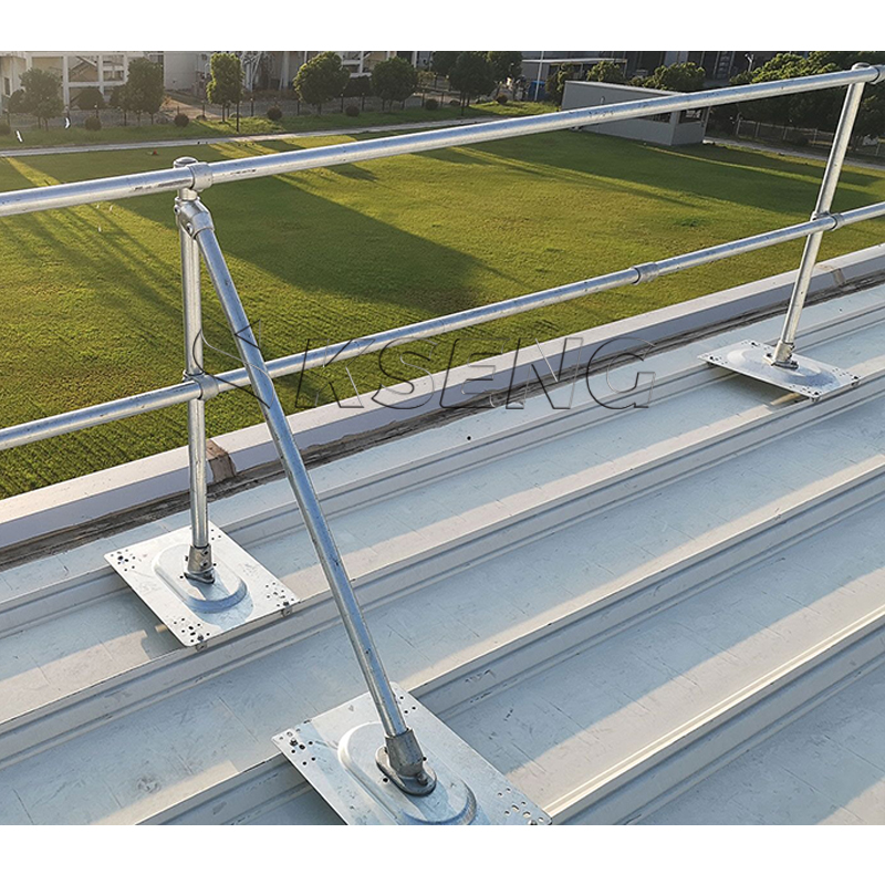 Kseng Quick Installation Rooftop Guardrail Hot Dip Galvanizing Safety Guardrail