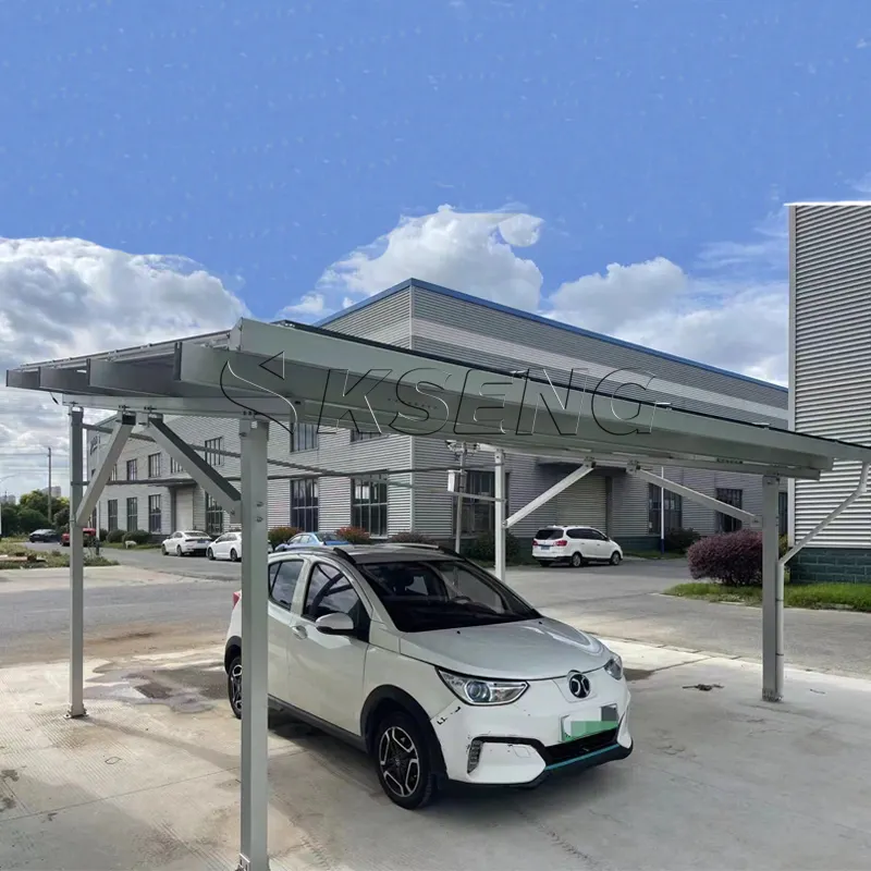 High Wind Resistance Aluminum Solar Pv Carport for Residential Use