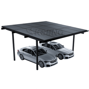 Waterproof Deign Black Aluminum Solar Carport Manufacturers