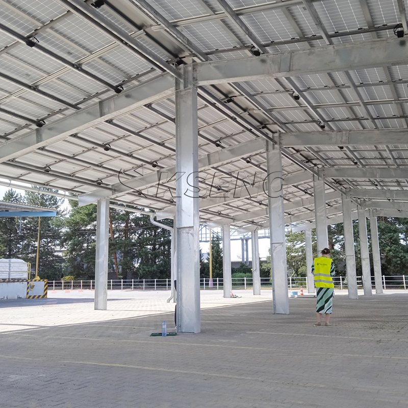 Carbon Steel High Strength Modern Solar Carport Designs