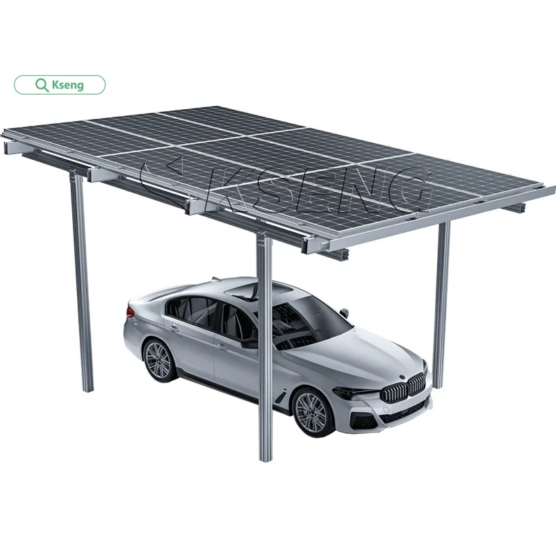 High Wind Resistance Aluminum Solar Pv Carport for Residential Use