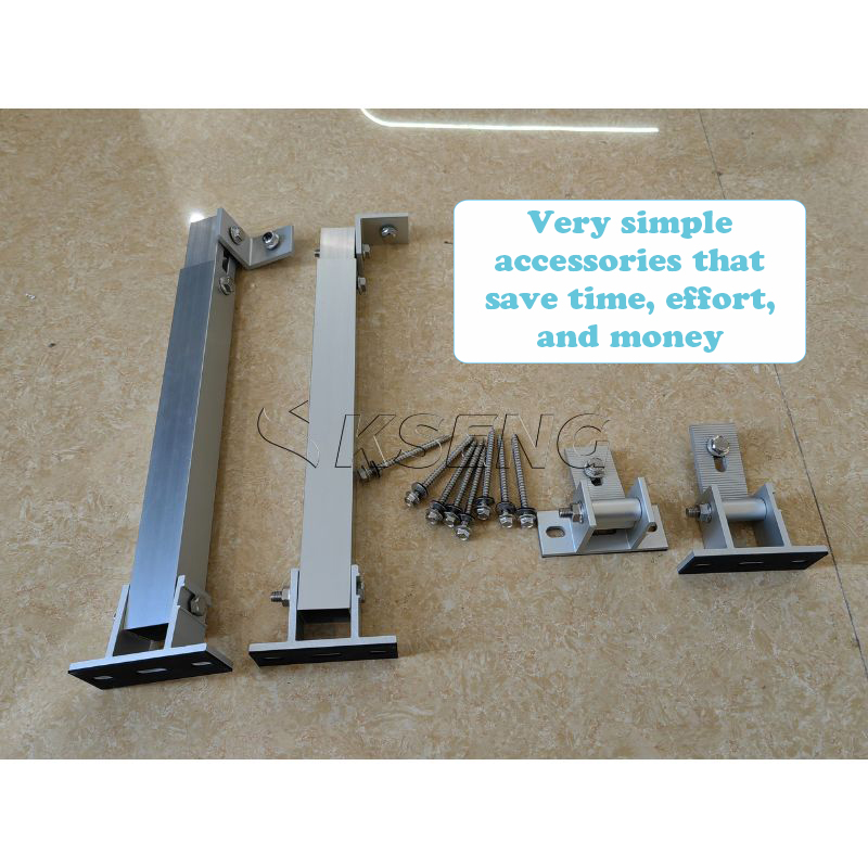 Aluminum Adjustable Tilt Front Leg Rear Leg Solar Bracket